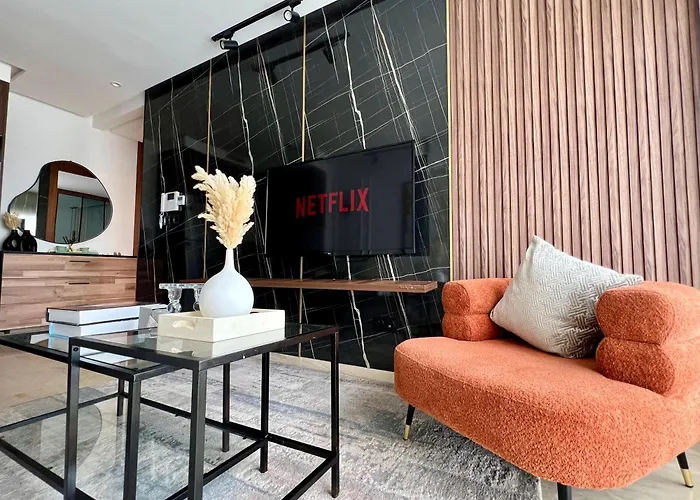 Appartement Luxe Avec Vue Sur Twin Center - Quartier Des Palmiers, Casablanca
